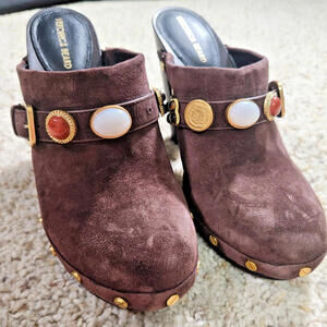 NEW Veronica Beard Giana Charms Studded Clog Women's Size 7M